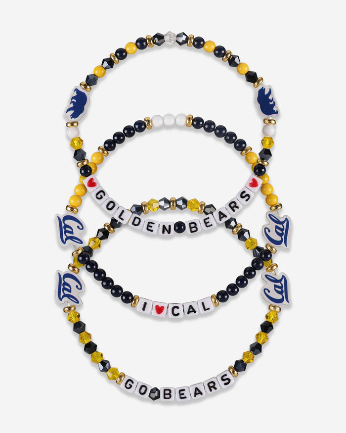 California Bears 3 Pack Friendship Bracelet FOCO - FOCO.com