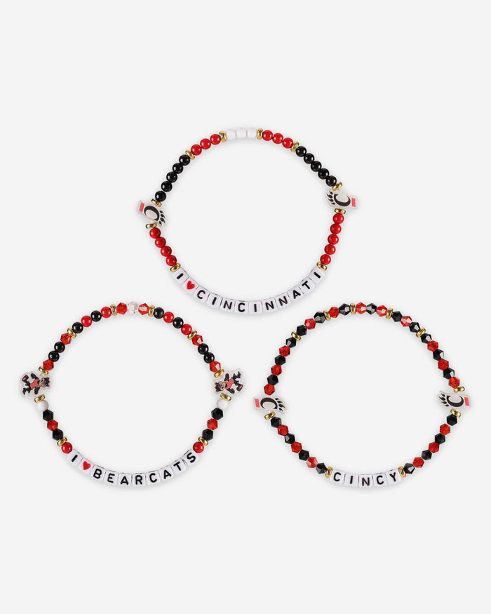 Cincinnati Bearcats 3 Pack Friendship Bracelet FOCO - FOCO.com