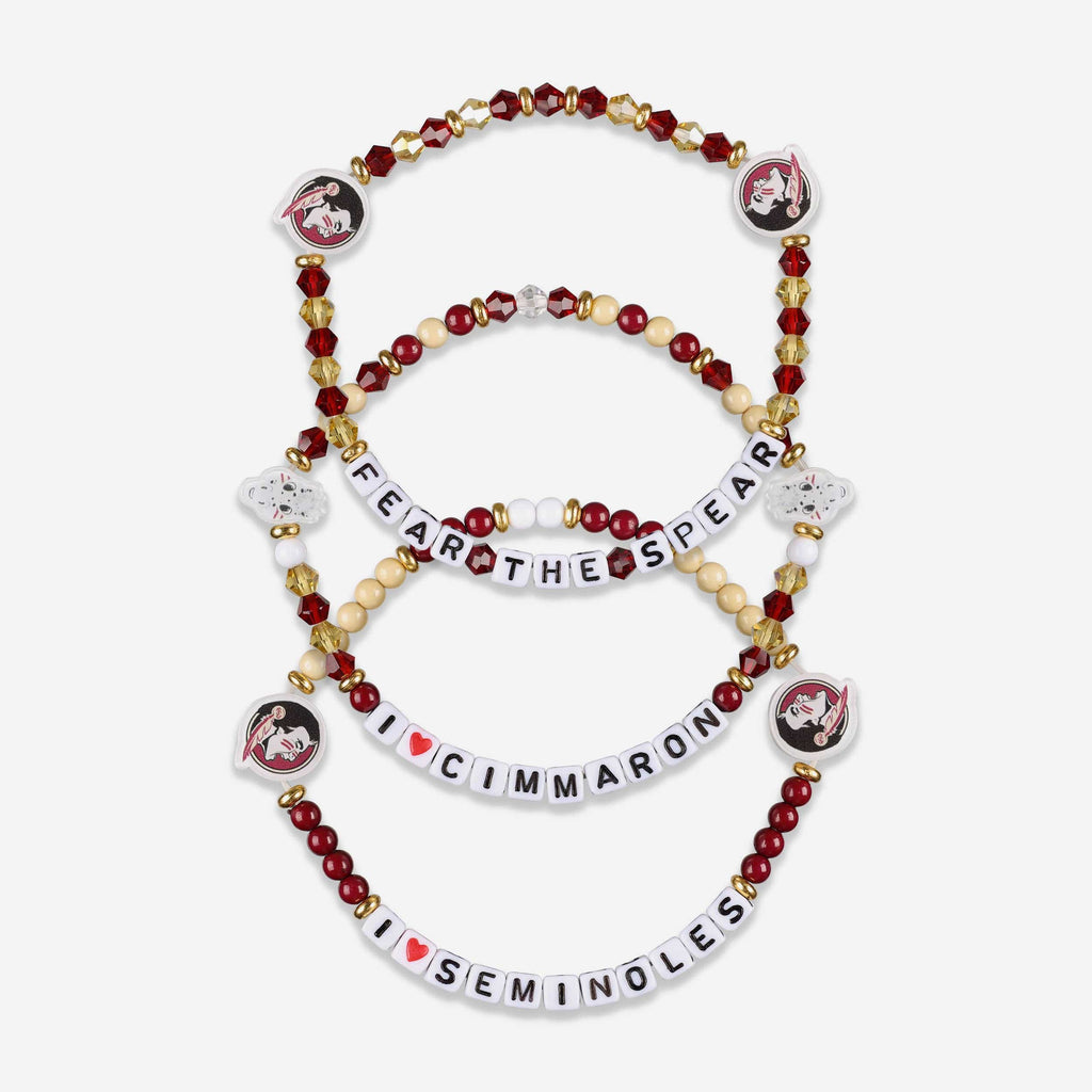 Florida State Seminoles 3 Pack Friendship Bracelet FOCO - FOCO.com