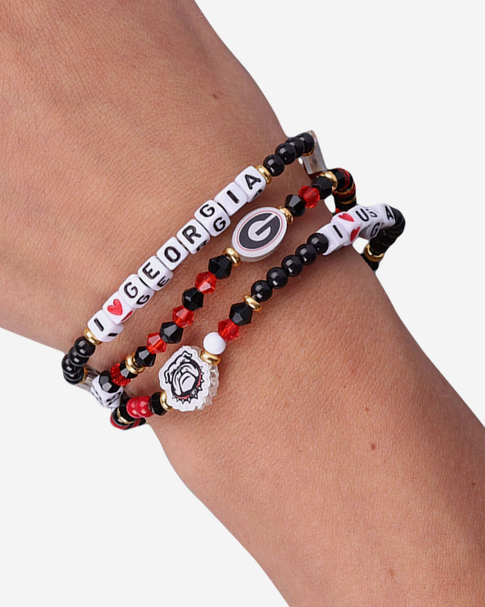 Georgia Bulldogs 3 Pack Friendship Bracelet FOCO - FOCO.com