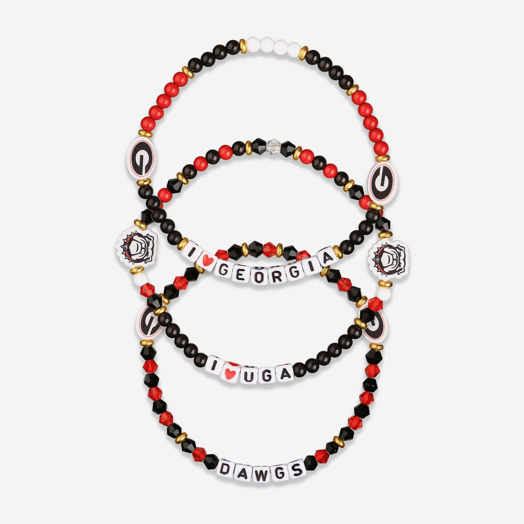 Georgia Bulldogs 3 Pack Friendship Bracelet FOCO - FOCO.com