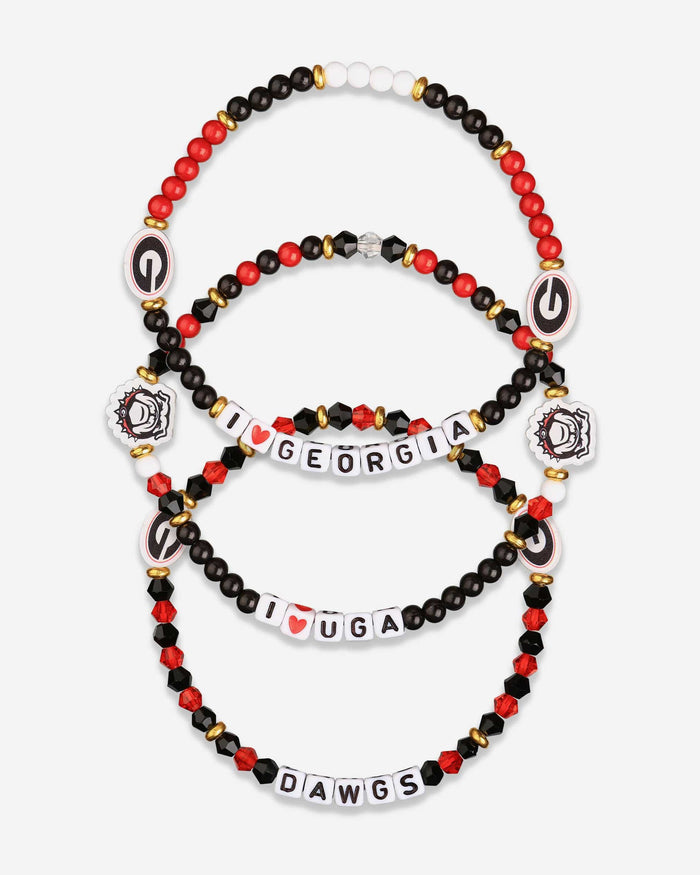 Georgia Bulldogs 3 Pack Friendship Bracelet FOCO - FOCO.com