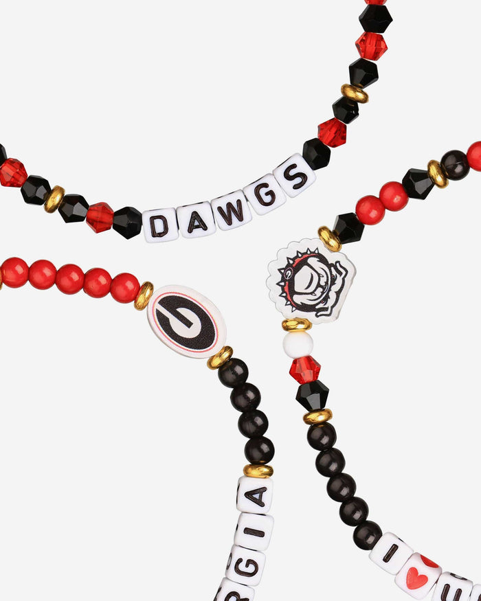 Georgia Bulldogs 3 Pack Friendship Bracelet FOCO - FOCO.com