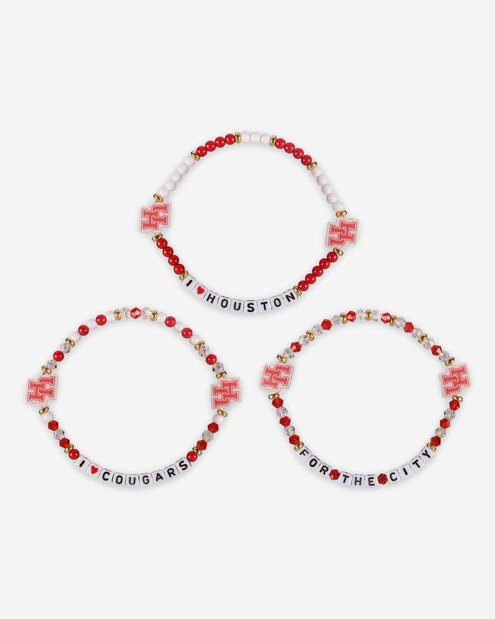 Houston Cougars 3 Pack Friendship Bracelet FOCO - FOCO.com