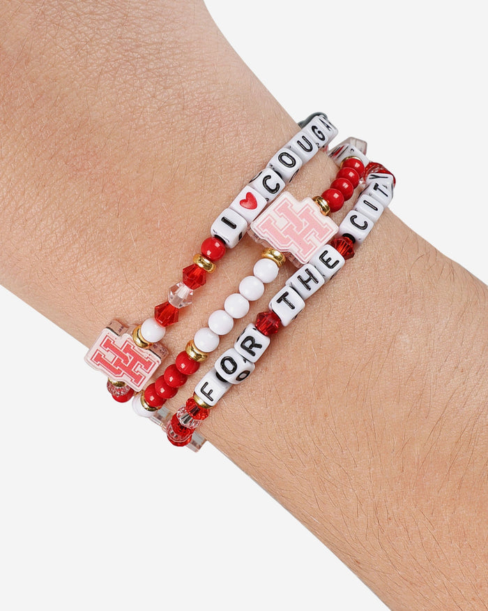 Houston Cougars 3 Pack Friendship Bracelet FOCO - FOCO.com