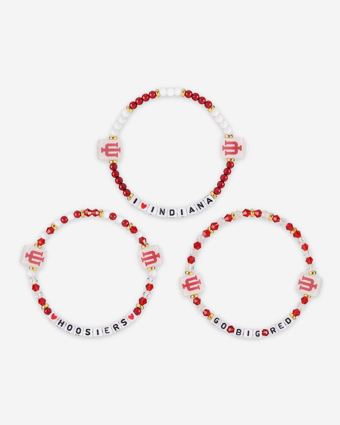 Indiana Hoosiers 3 Pack Friendship Bracelet FOCO - FOCO.com