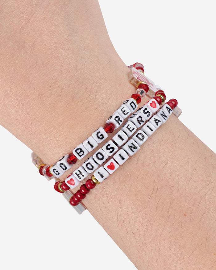 Indiana Hoosiers 3 Pack Friendship Bracelet FOCO - FOCO.com