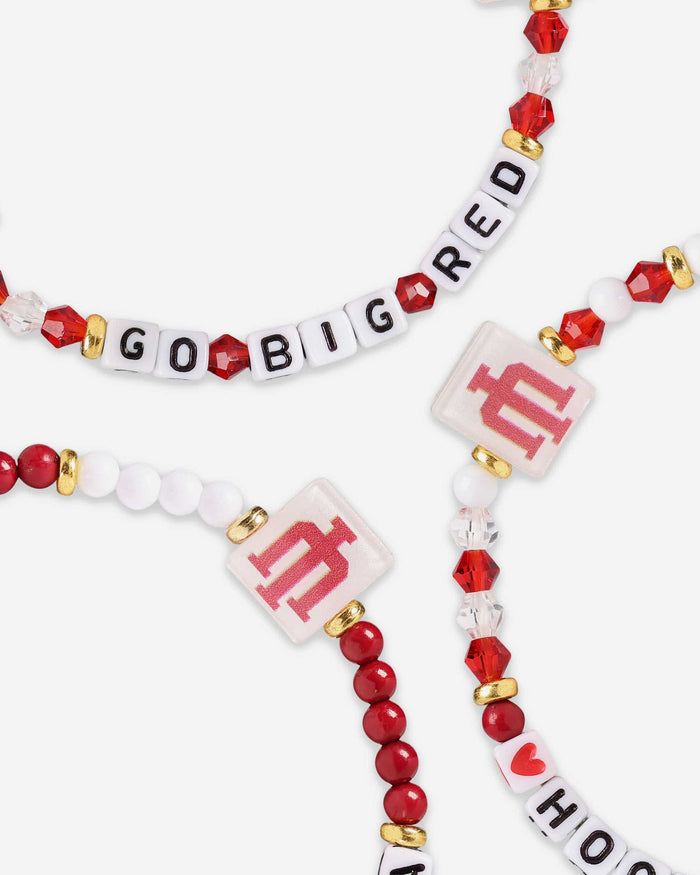 Indiana Hoosiers 3 Pack Friendship Bracelet FOCO - FOCO.com