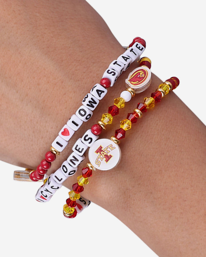 Iowa State Cyclones 3 Pack Friendship Bracelet FOCO - FOCO.com