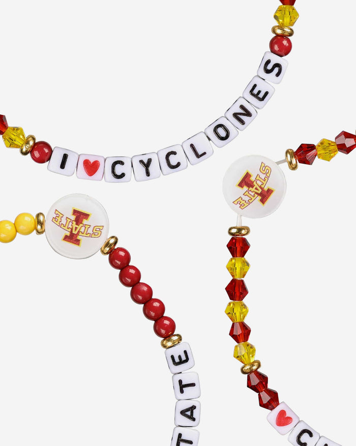 Iowa State Cyclones 3 Pack Friendship Bracelet FOCO - FOCO.com