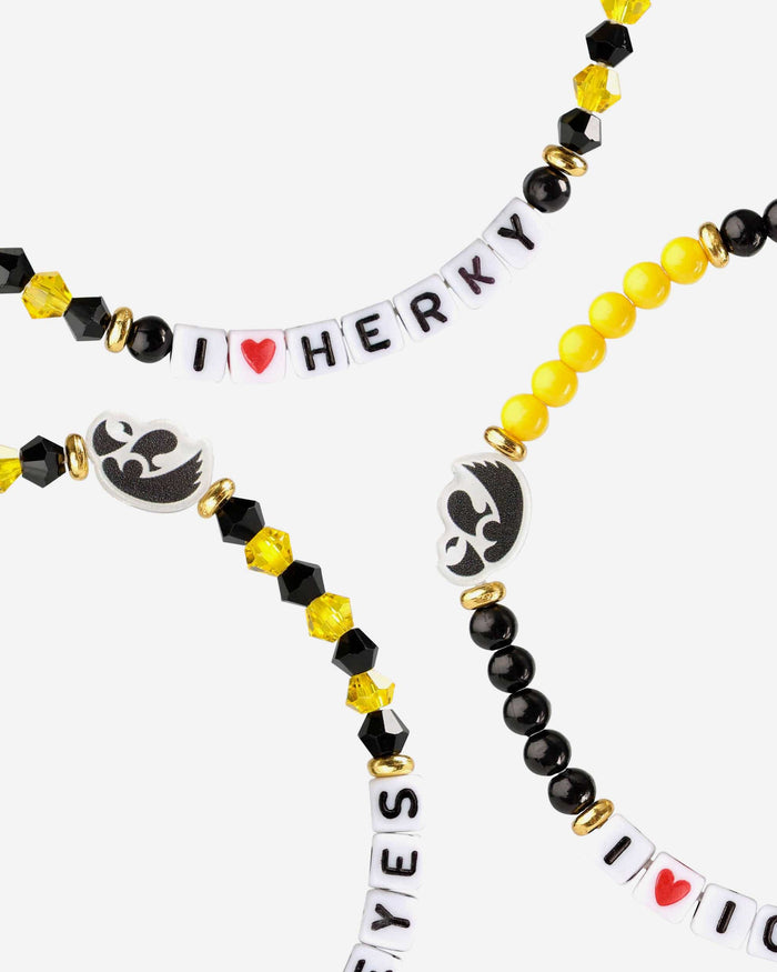 Iowa Hawkeyes 3 Pack Friendship Bracelet FOCO - FOCO.com