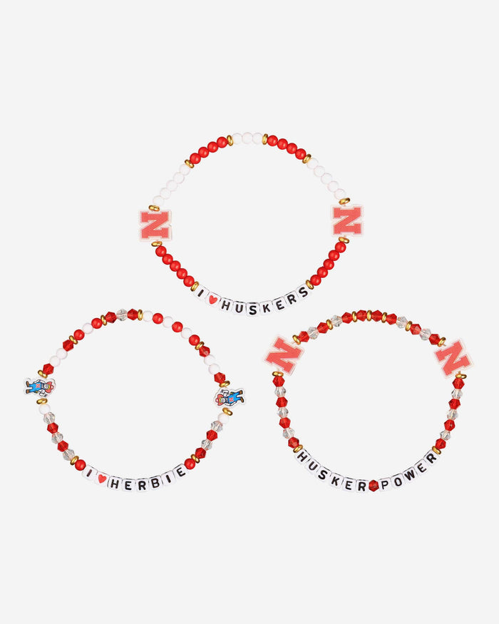 Nebraska Cornhuskers 3 Pack Friendship Bracelet FOCO - FOCO.com