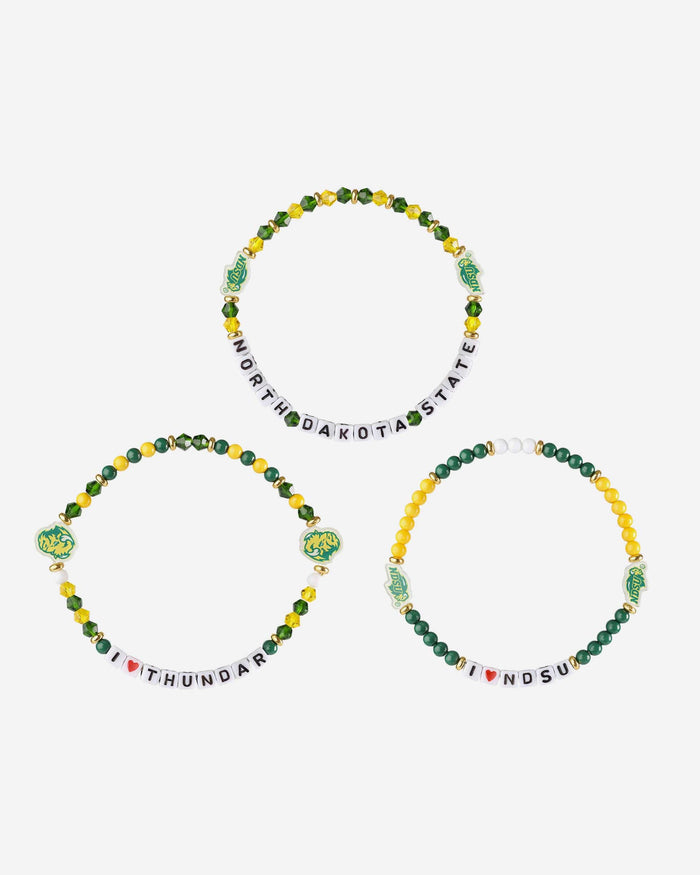 North Dakota State Bison 3 Pack Friendship Bracelet FOCO - FOCO.com