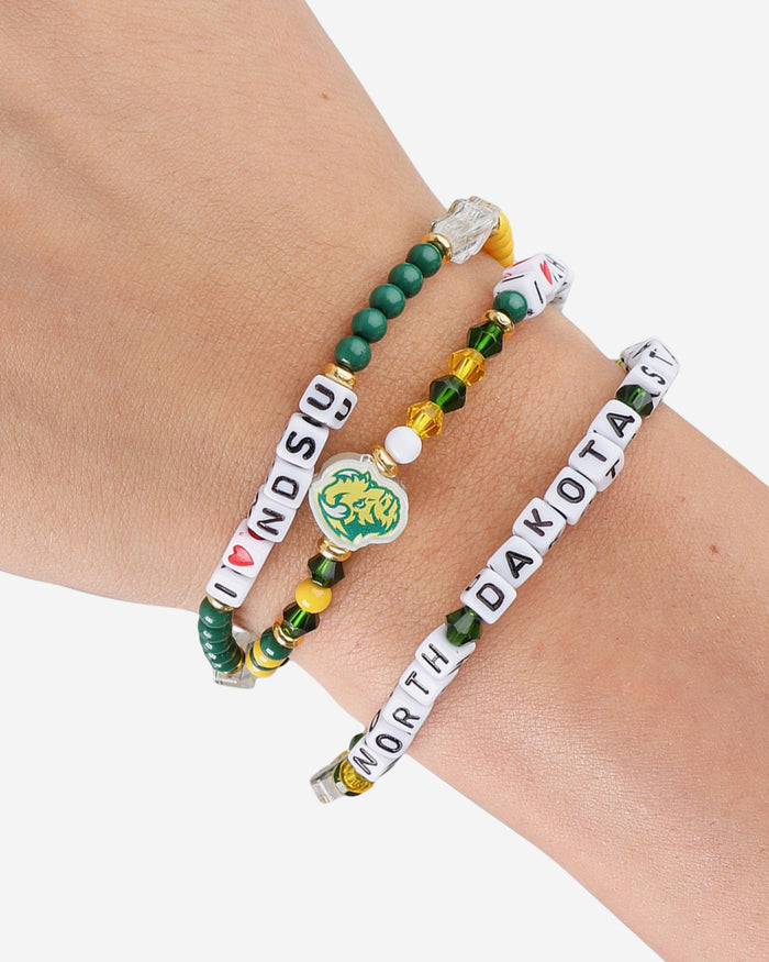 North Dakota State Bison 3 Pack Friendship Bracelet FOCO - FOCO.com