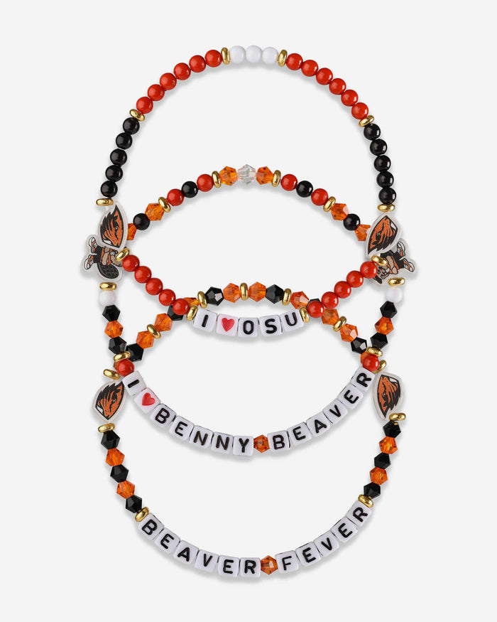 Oregon State Beavers 3 Pack Friendship Bracelet FOCO - FOCO.com