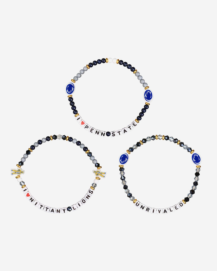 Penn State Nittany Lions 3 Pack Friendship Bracelet FOCO - FOCO.com