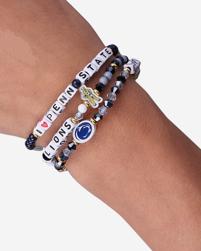 Penn State Nittany Lions 3 Pack Friendship Bracelet FOCO - FOCO.com