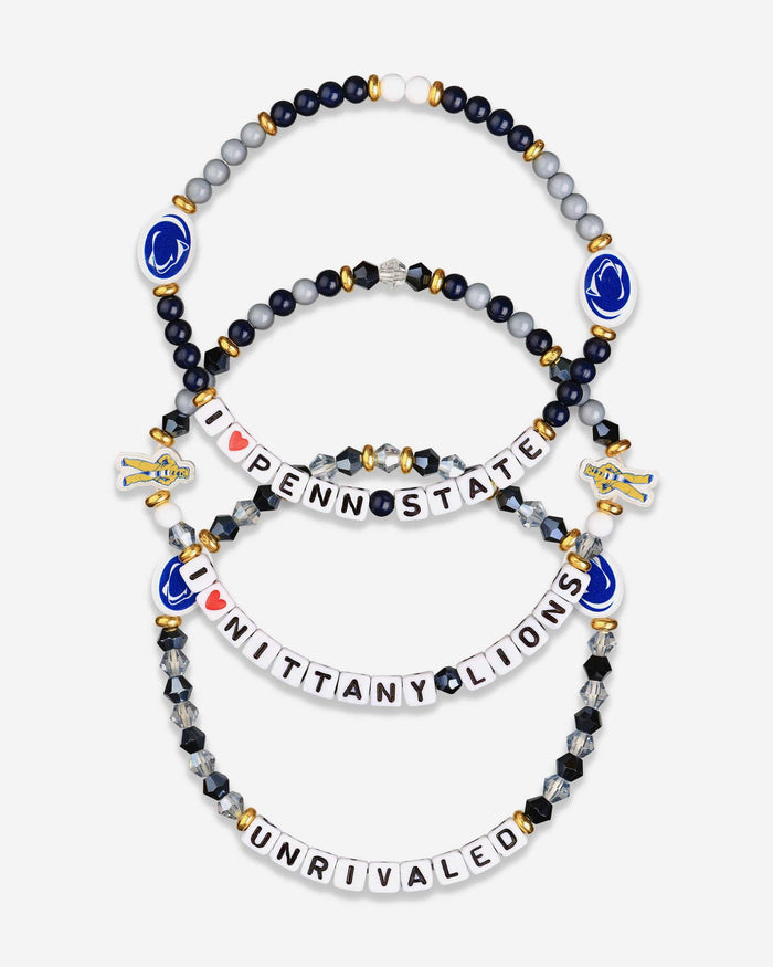 Penn State Nittany Lions 3 Pack Friendship Bracelet FOCO - FOCO.com