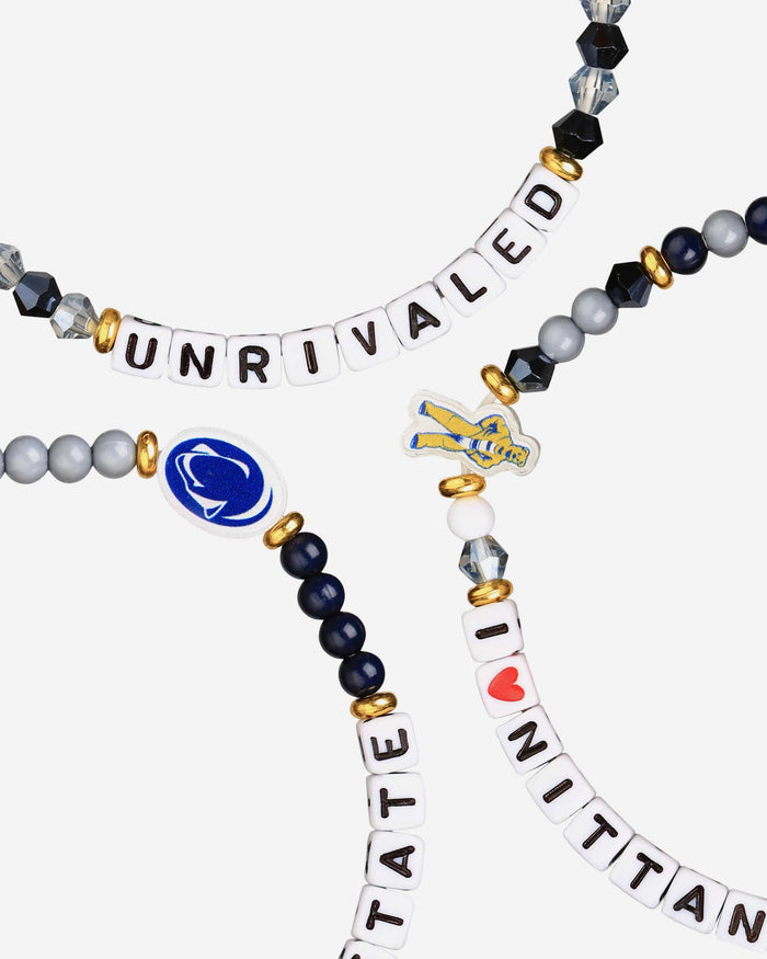 Penn State Nittany Lions 3 Pack Friendship Bracelet FOCO - FOCO.com