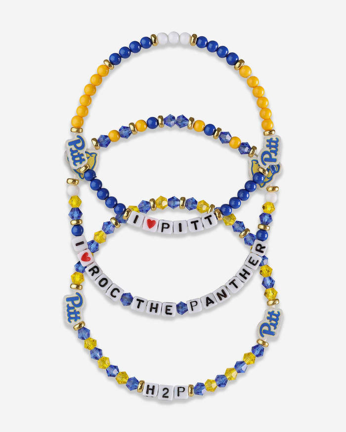 Pittsburgh Panthers 3 Pack Friendship Bracelet FOCO - FOCO.com