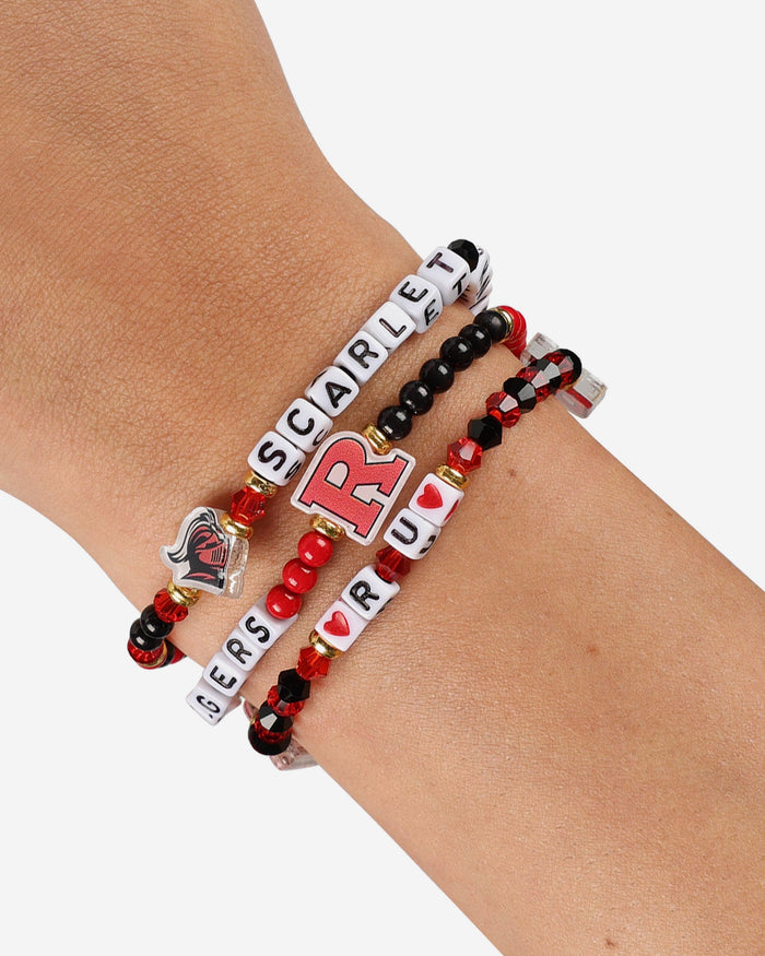 Rutgers Scarlet Knights 3 Pack Friendship Bracelet FOCO - FOCO.com