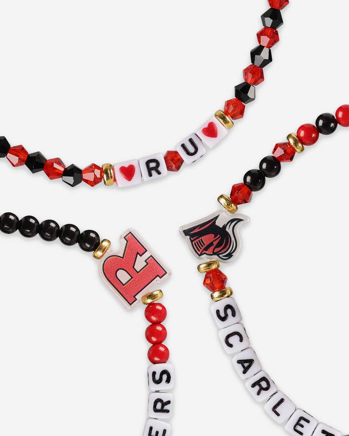 Rutgers Scarlet Knights 3 Pack Friendship Bracelet FOCO - FOCO.com