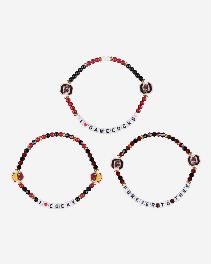 South Carolina Gamecocks 3 Pack Friendship Bracelet FOCO - FOCO.com