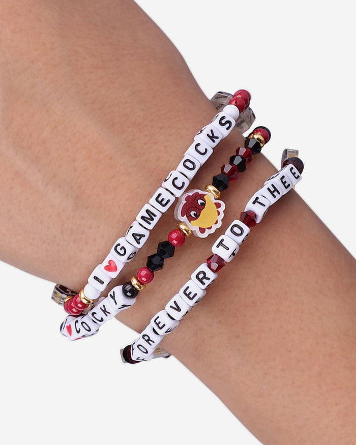 South Carolina Gamecocks 3 Pack Friendship Bracelet FOCO - FOCO.com