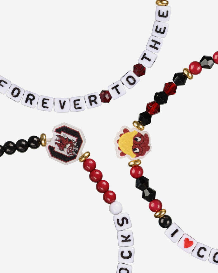 South Carolina Gamecocks 3 Pack Friendship Bracelet FOCO - FOCO.com