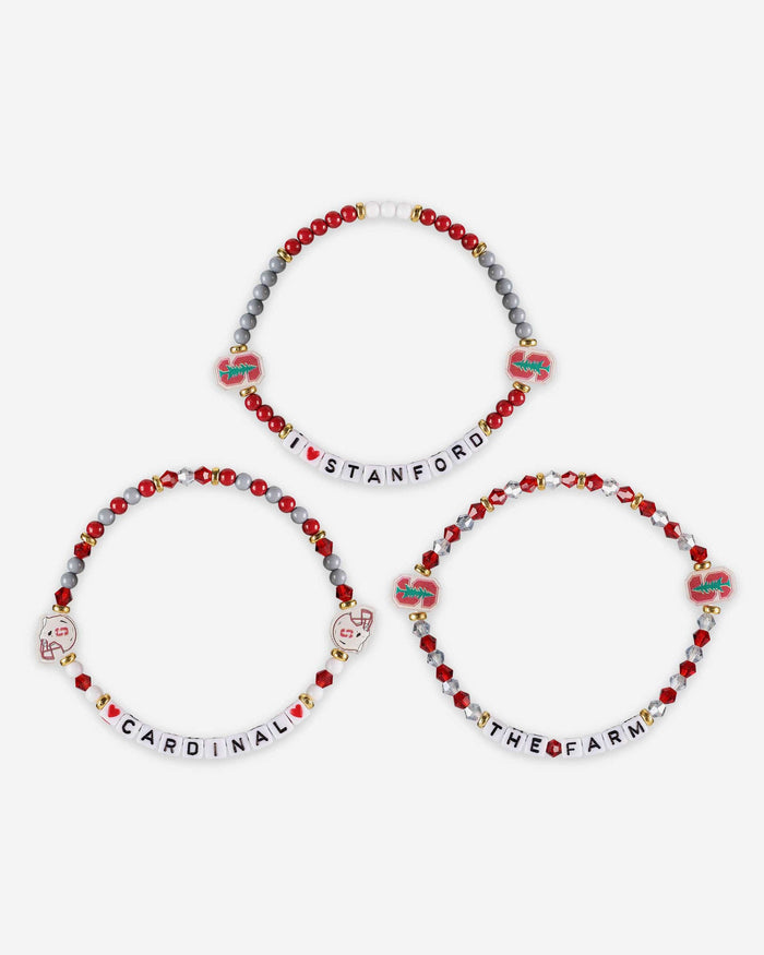 Stanford Cardinal 3 Pack Friendship Bracelet FOCO - FOCO.com