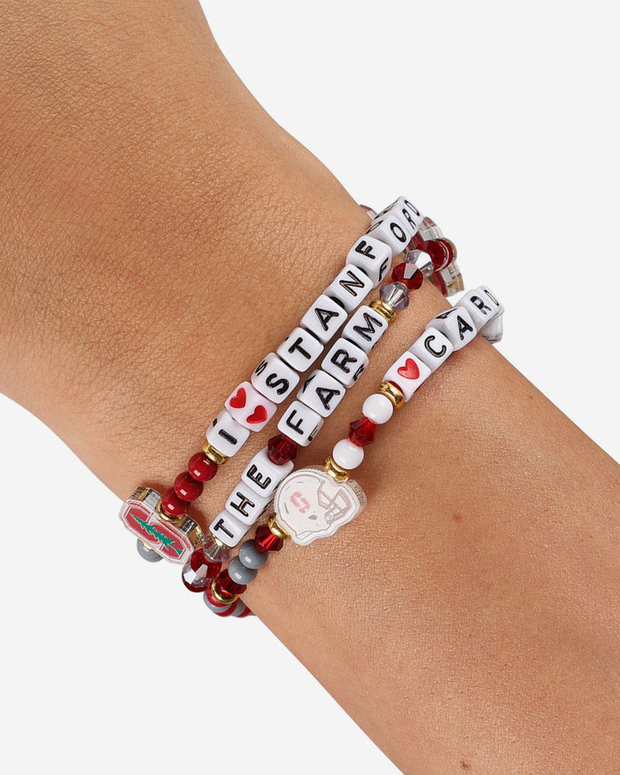 Stanford Cardinal 3 Pack Friendship Bracelet FOCO - FOCO.com