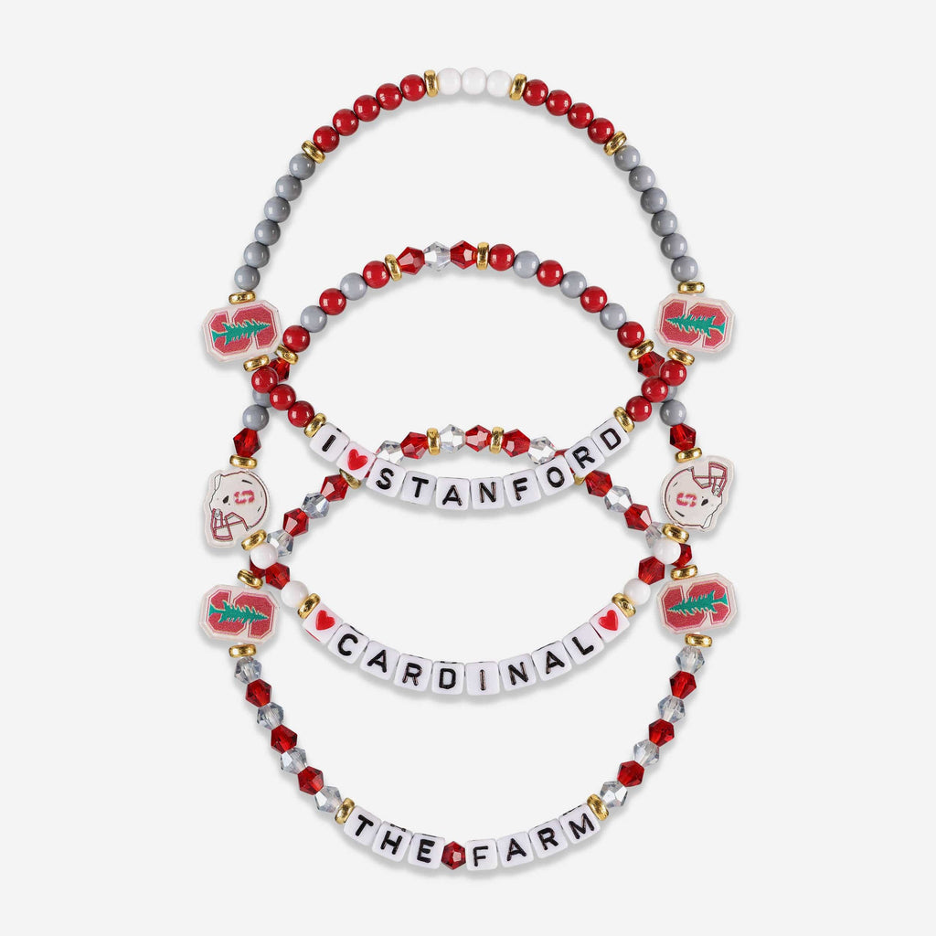 Stanford Cardinal 3 Pack Friendship Bracelet FOCO - FOCO.com