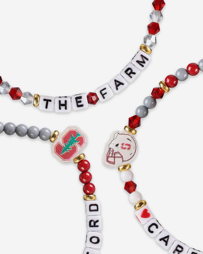 Stanford Cardinal 3 Pack Friendship Bracelet FOCO - FOCO.com