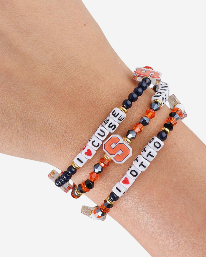 Syracuse Orange 3 Pack Friendship Bracelet FOCO - FOCO.com