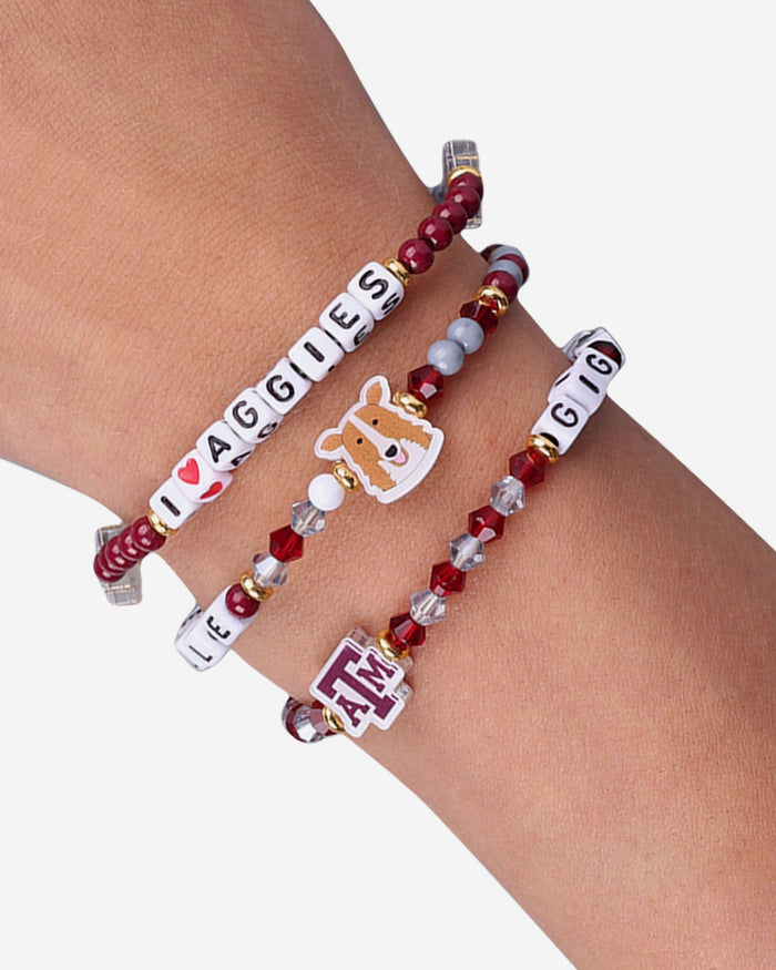 Texas A&M Aggies 3 Pack Friendship Bracelet FOCO - FOCO.com