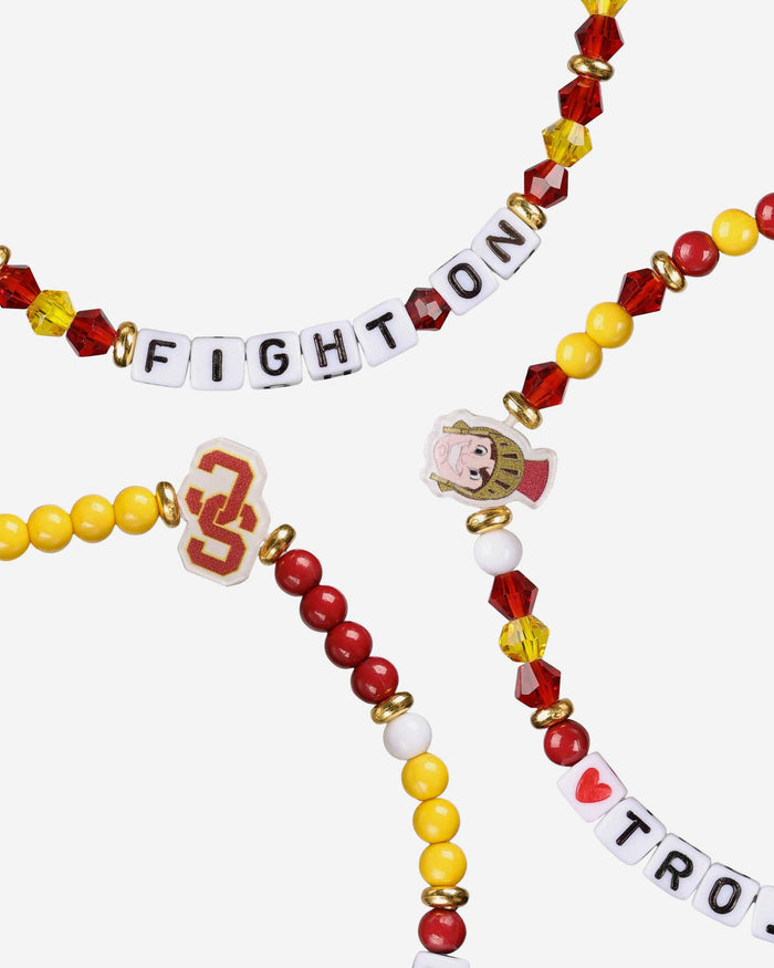 USC Trojans 3 Pack Friendship Bracelet FOCO - FOCO.com