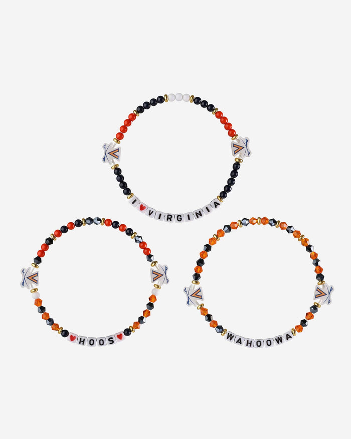 Virginia Cavaliers 3 Pack Friendship Bracelet FOCO - FOCO.com