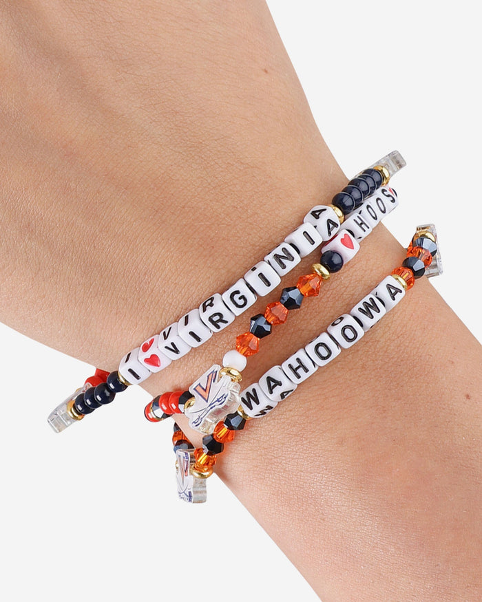 Virginia Cavaliers 3 Pack Friendship Bracelet FOCO - FOCO.com