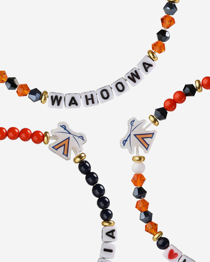 Virginia Cavaliers 3 Pack Friendship Bracelet FOCO - FOCO.com