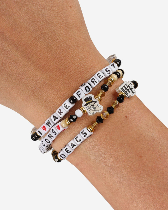 Wake Forest Demon Deacons 3 Pack Friendship Bracelet FOCO - FOCO.com