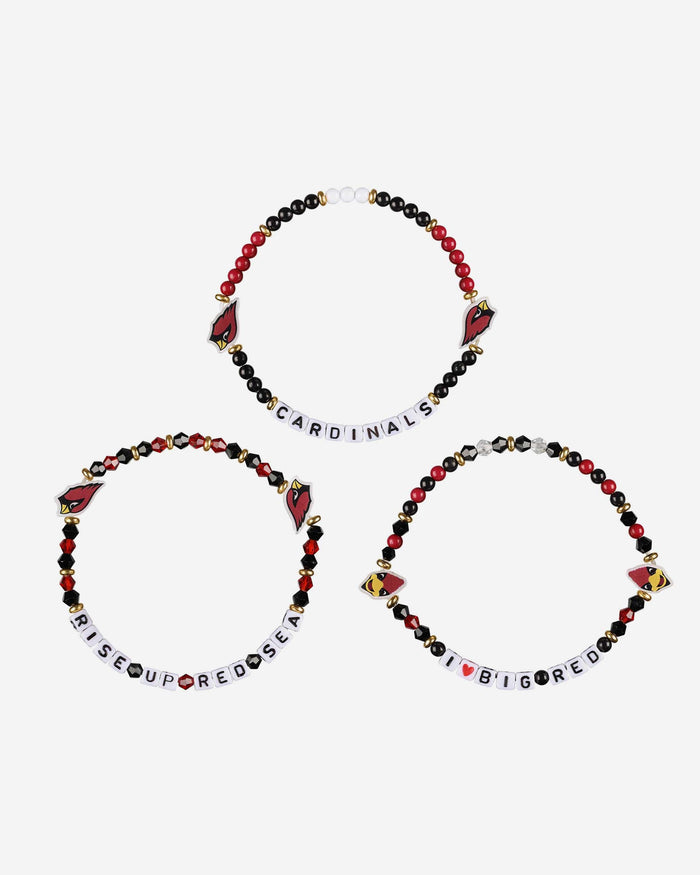 Arizona Cardinals 3 Pack Friendship Bracelet FOCO - FOCO.com