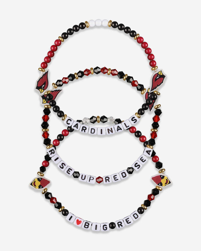 Arizona Cardinals 3 Pack Friendship Bracelet FOCO - FOCO.com