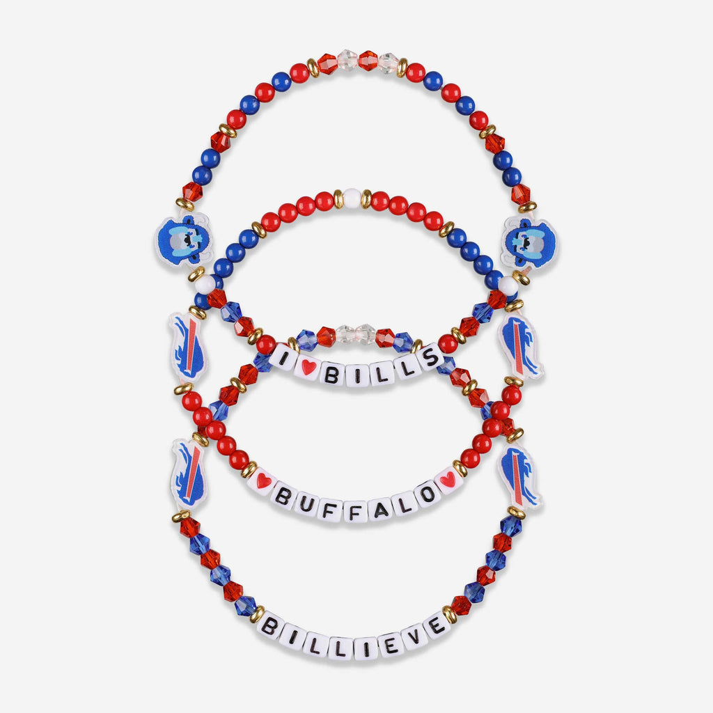 Buffalo Bills 3 Pack Friendship Bracelet FOCO - FOCO.com