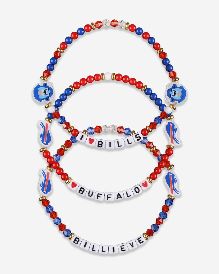 Buffalo Bills 3 Pack Friendship Bracelet FOCO - FOCO.com