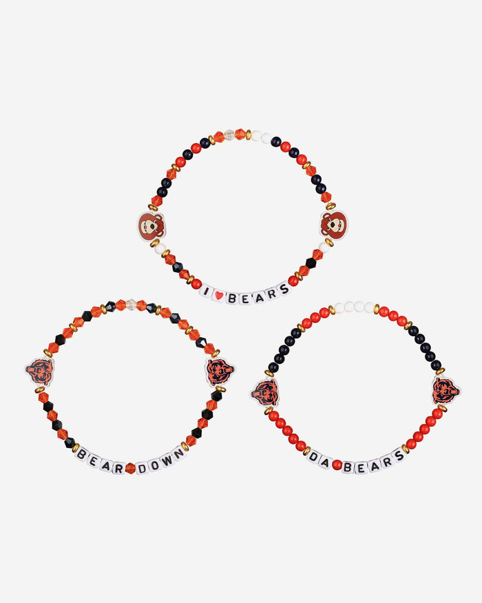 Chicago Bears 3 Pack Friendship Bracelet FOCO - FOCO.com