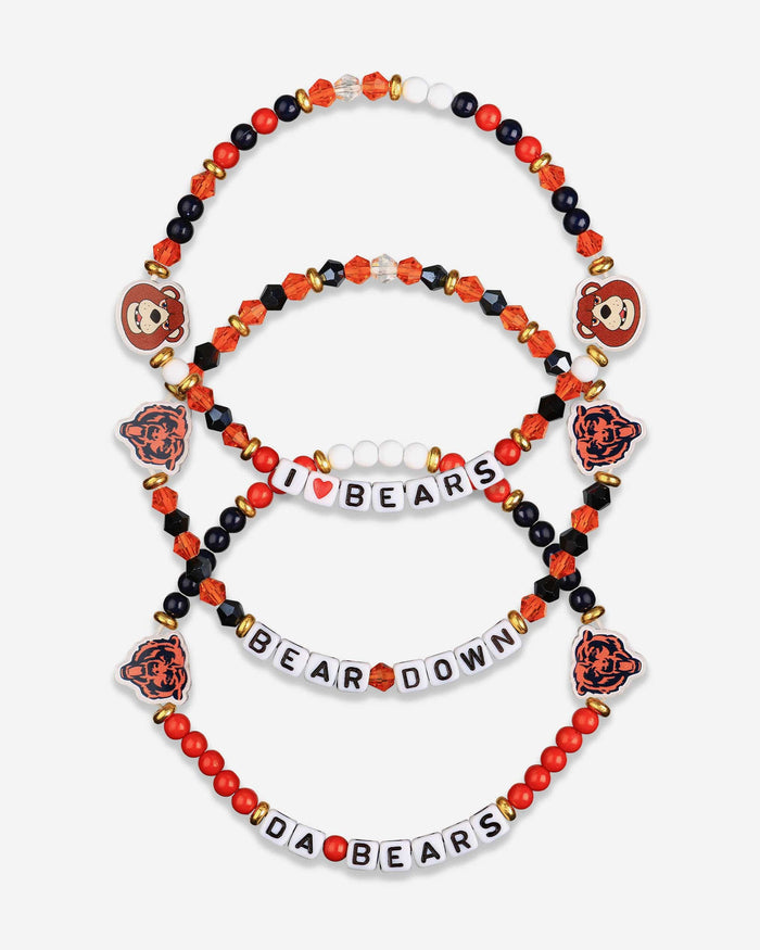 Chicago Bears 3 Pack Friendship Bracelet FOCO - FOCO.com