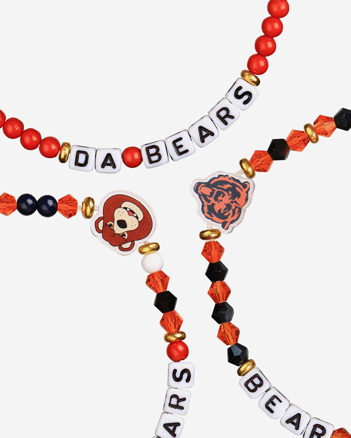 Chicago Bears 3 Pack Friendship Bracelet FOCO - FOCO.com