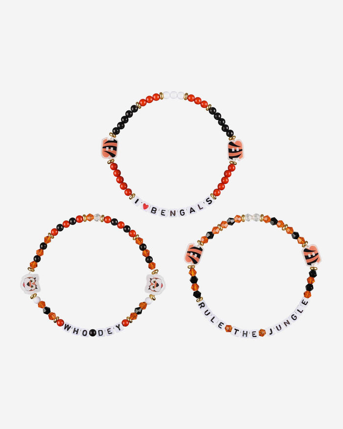 Cincinnati Bengals 3 Pack Friendship Bracelet FOCO - FOCO.com