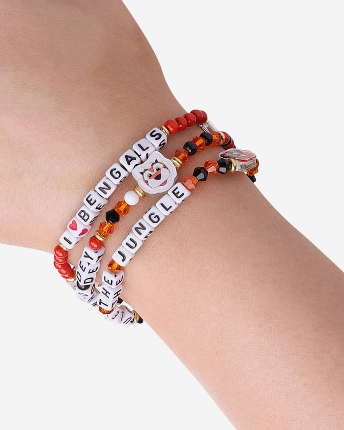 Cincinnati Bengals 3 Pack Friendship Bracelet FOCO - FOCO.com