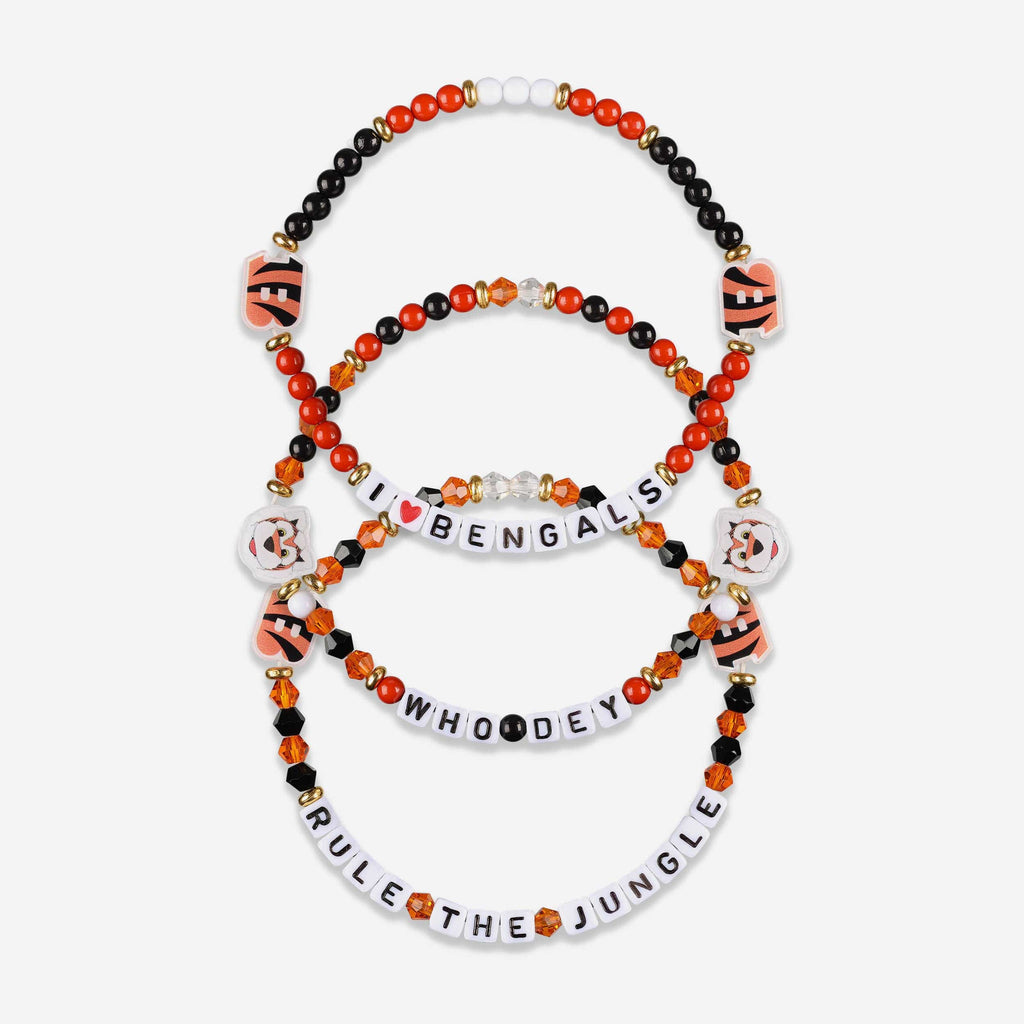 Cincinnati Bengals 3 Pack Friendship Bracelet FOCO - FOCO.com